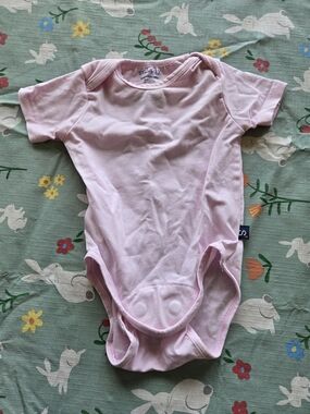 Magnetic Me Light Pink Short-Sleeve Baby One-Piece